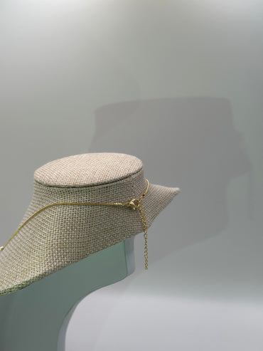 Gold-Tone Chain Necklace with White Faux Pearls | Elegant 18K Filled Gold Design