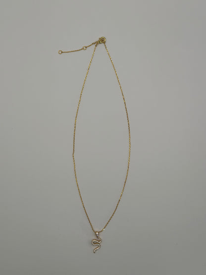 Gold Snake Pendant Necklace – 15.5"+2" Adjustable Dainty 18K Gold‑Dipped Stainless Steel