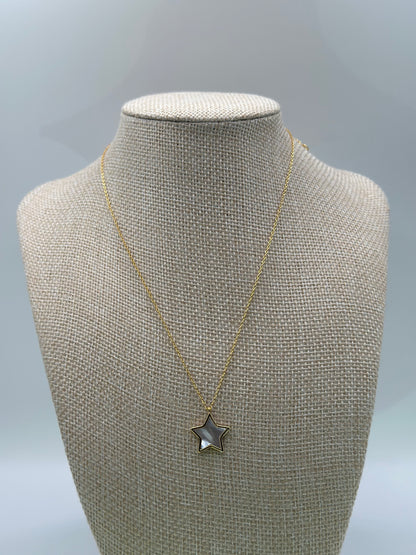 Gold-Dipped Star Pendant Necklace | Gold-Tone Dainty Chain
