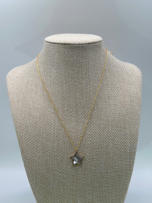 Gold-Dipped Star Pendant Necklace | Gold-Tone Dainty Chain