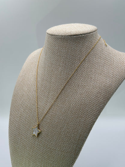 Gold-Dipped Star Pendant Necklace | Gold-Tone Dainty Chain