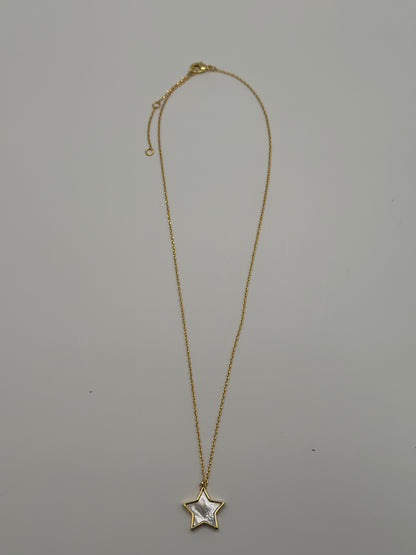 Gold-Dipped Star Pendant Necklace | Gold-Tone Dainty Chain