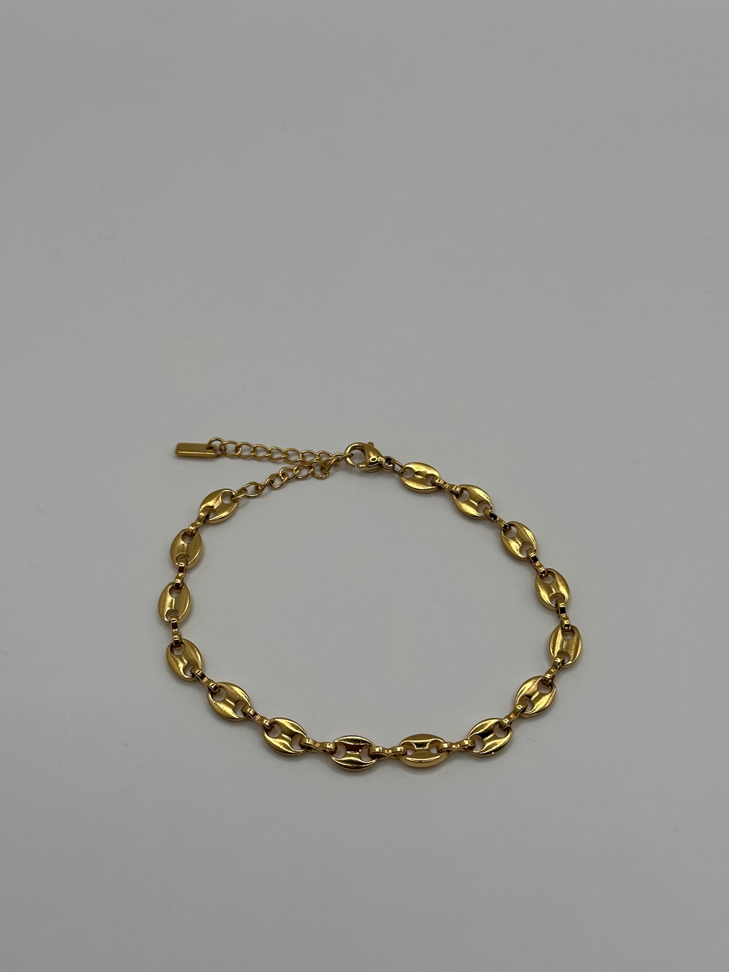 Gold Oval Link Bracelet | Stainless Steel Minimal Chain Jewelry